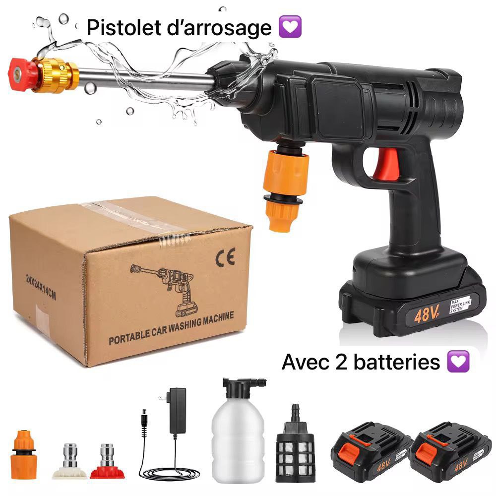 Nettoyeur Haute Pression sans Fil 48V Batterie
