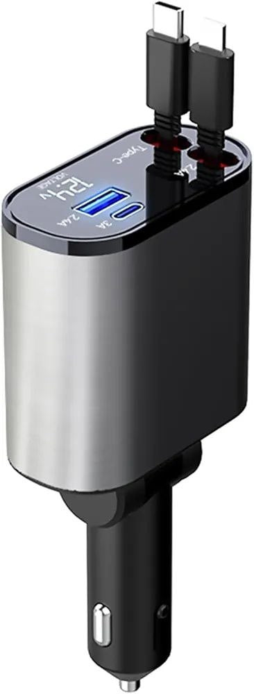 Chargeur de Voiture rétractable 4 en 1