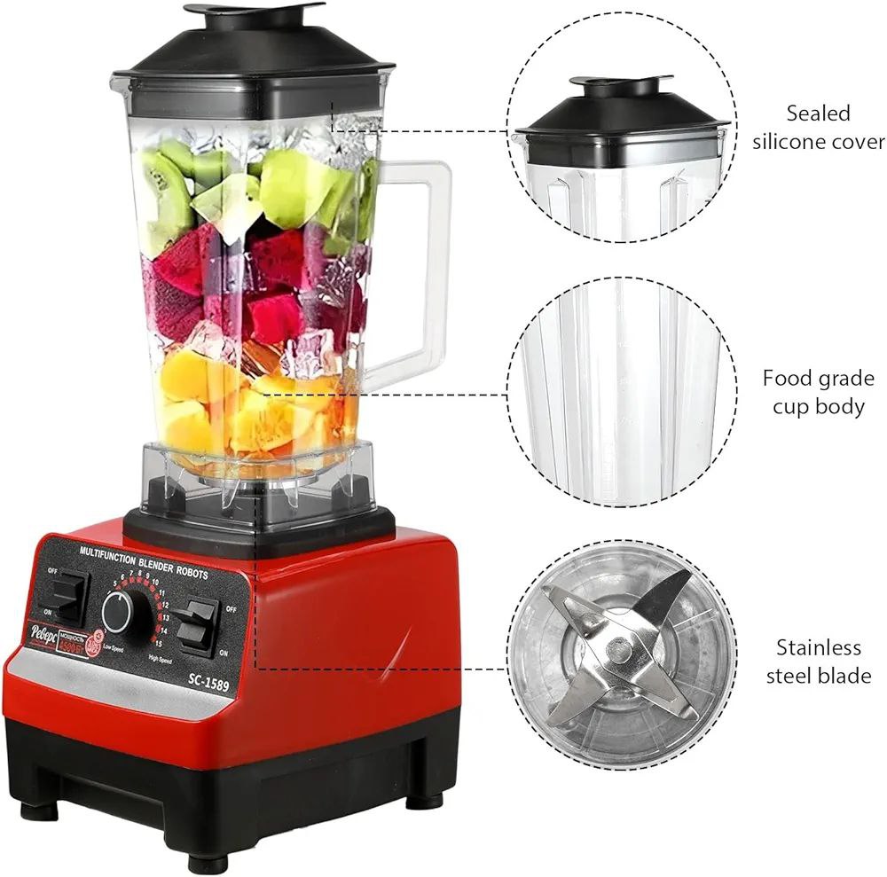Mixeur Blender 2-En-1 Silver Crest 4500W