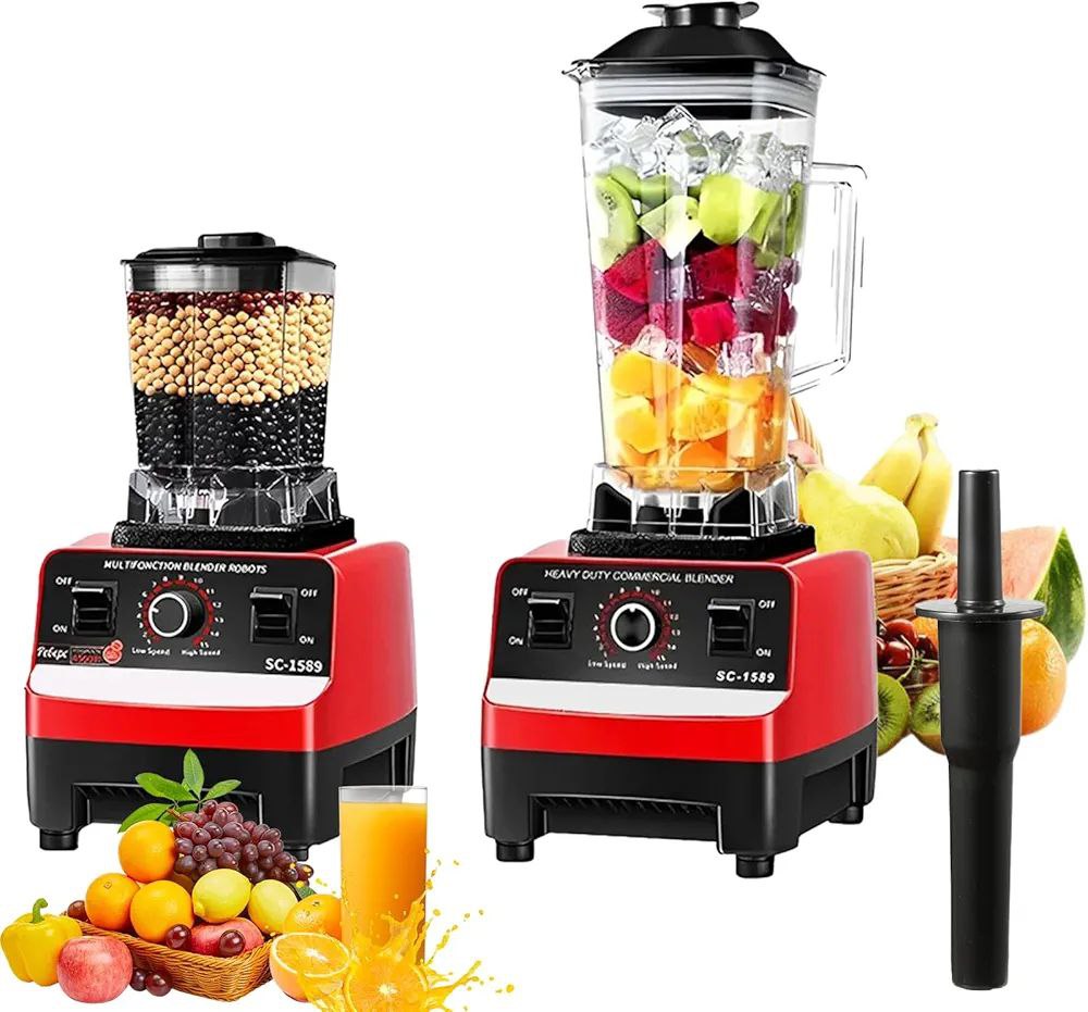 Mixeur Blender 2-En-1 Silver Crest 4500W