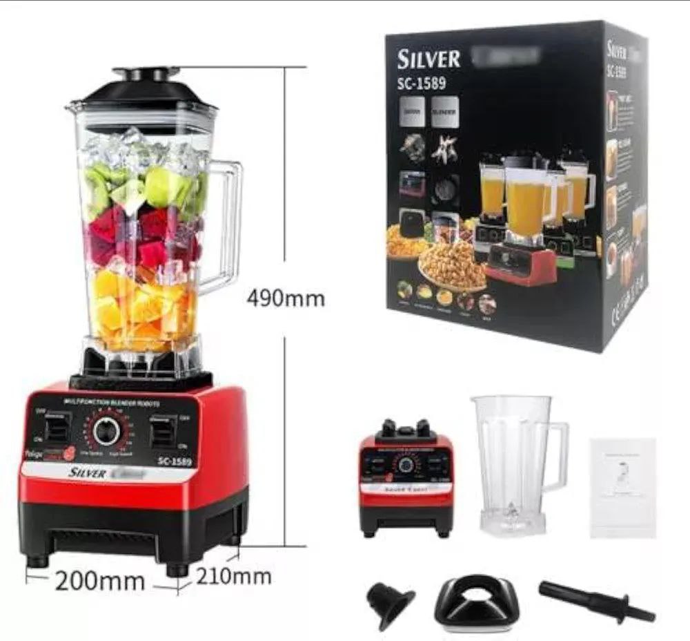 Mixeur Blender 2-En-1 Silver Crest 4500W