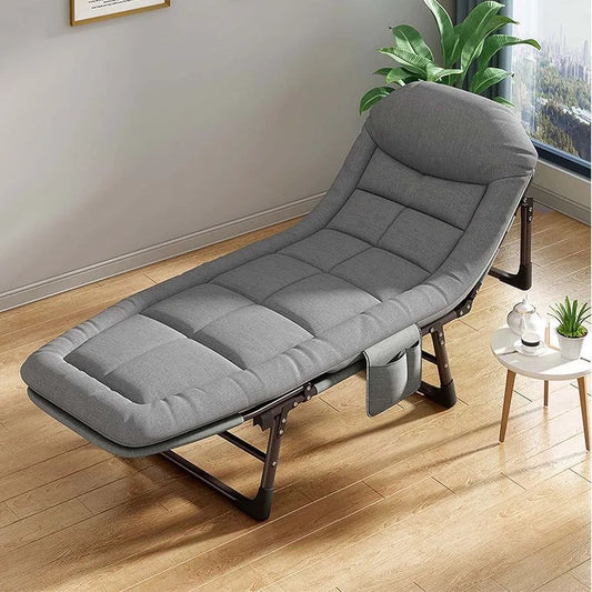 Lit Pliante de Camping inclinable Chaise Longue Pliante pour Jardin