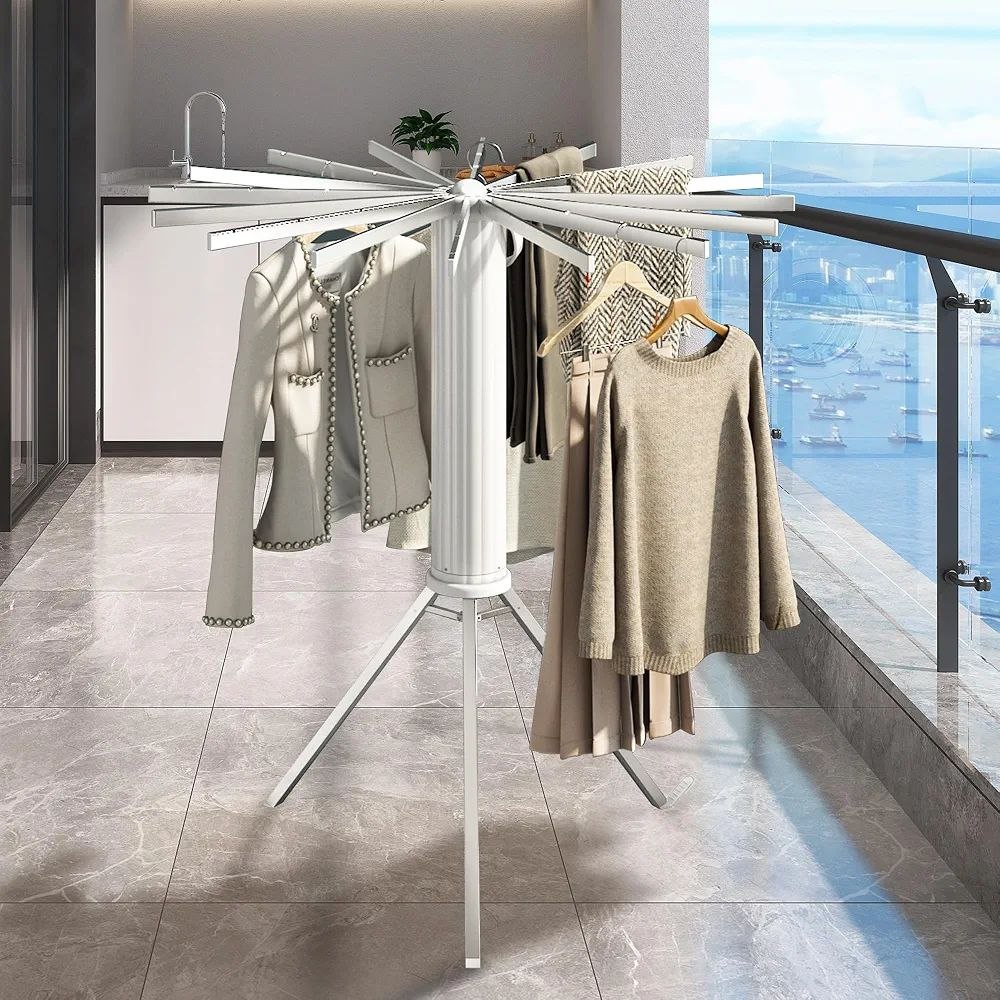 Séchoir à Linge sur Trépied, Etendoir a Linge Pliable