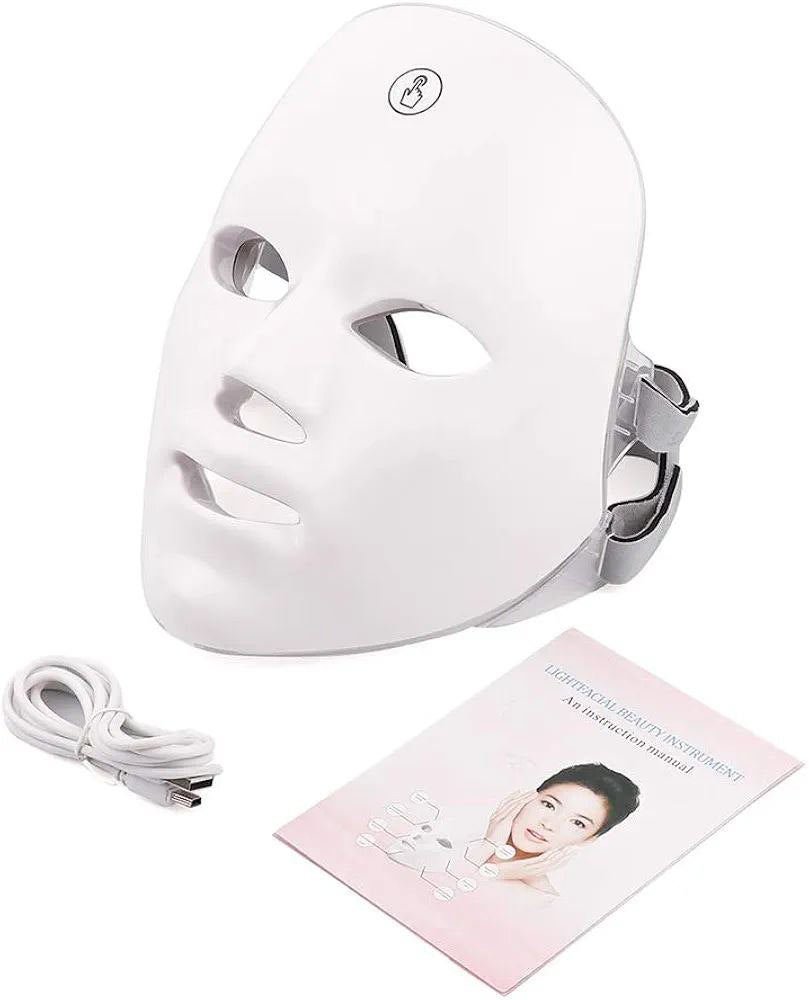 Masque facial LED USB thérapie de rajeunissement de la peau Anti-Acné