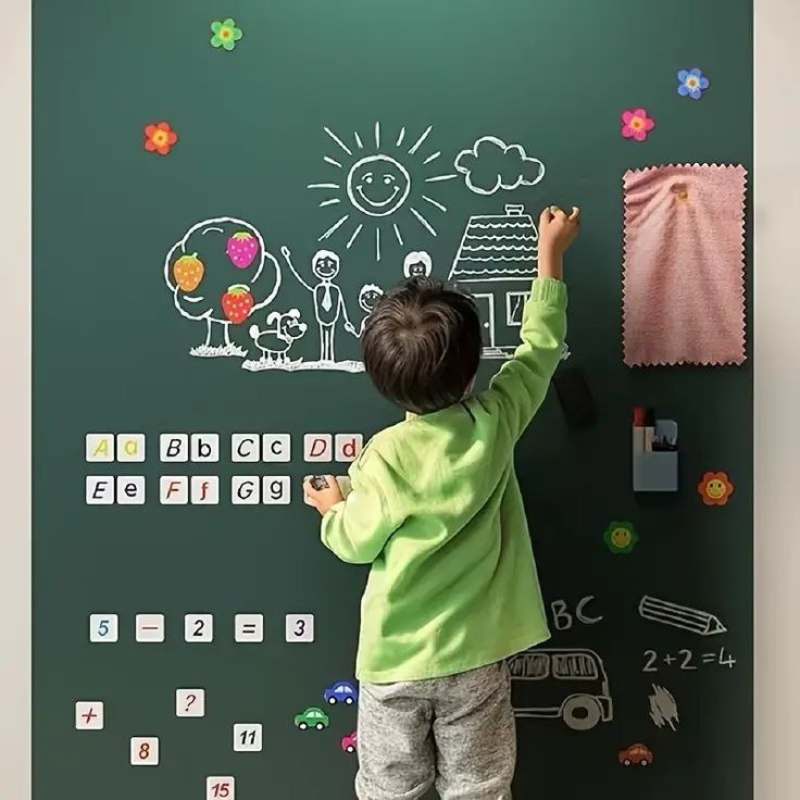 Tableau Noir Craie Mural Autocollant