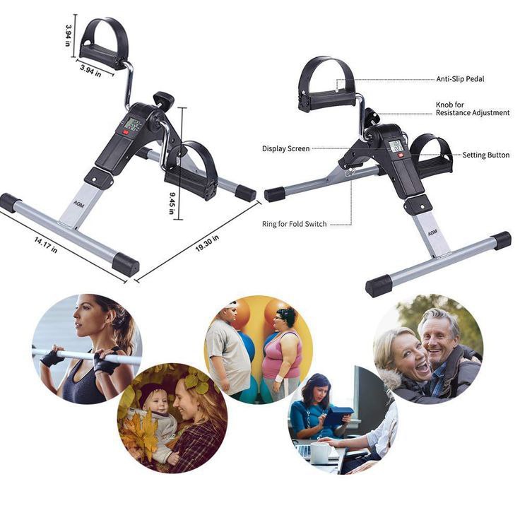 PEDALE VELO EXERCICE avec Ecran LCD
