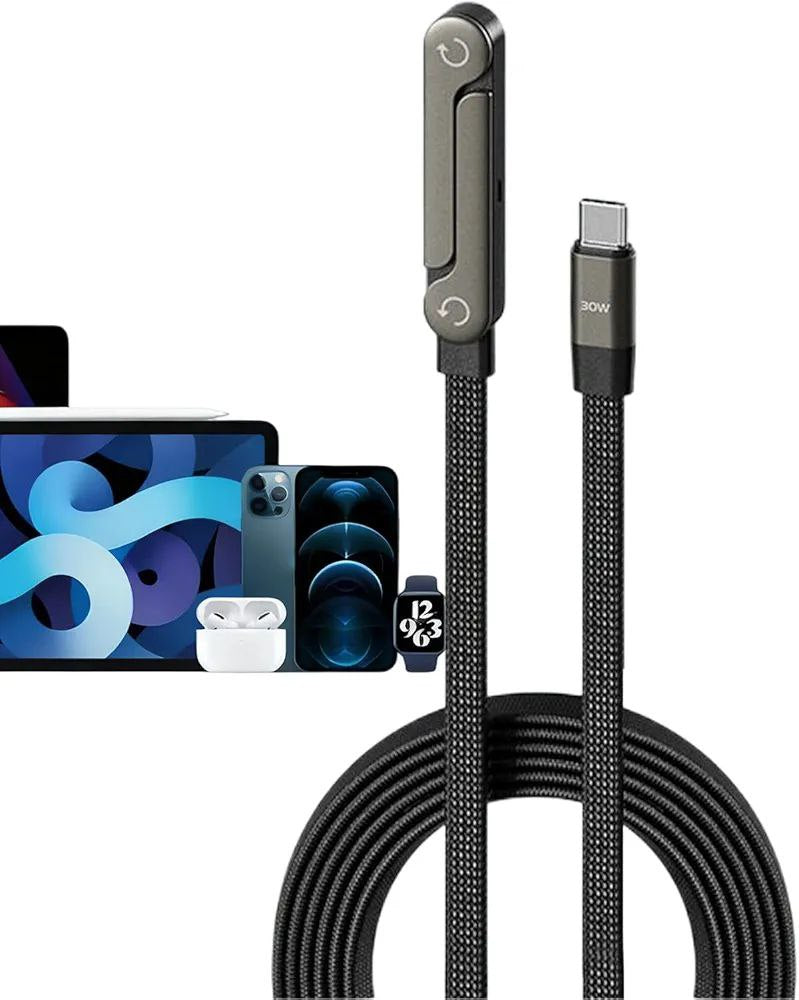 Cable Chargeur de téléphone invisible 2-en-1
