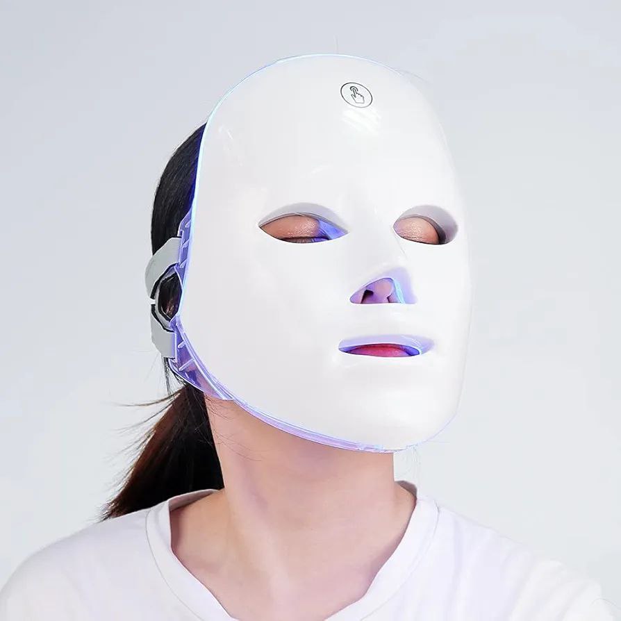 Masque facial LED USB thérapie de rajeunissement de la peau Anti-Acné