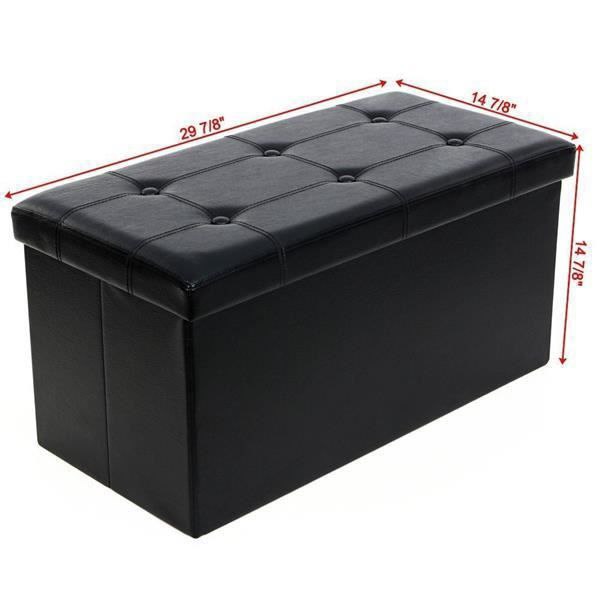 POUF Tabouret Pouf Cube Dé Pliable Pliant Coffre Cube Siège Boîte de Rangement,