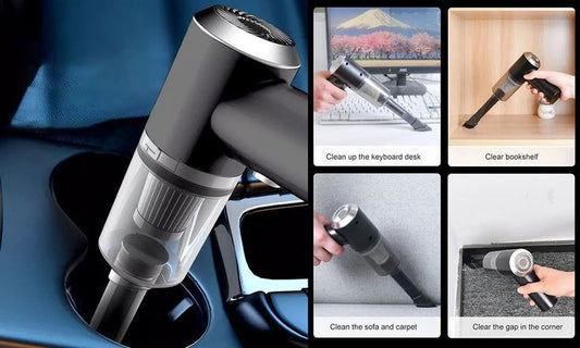 Aspirateur de voiture sans fil, chargeur USB portable 3EN1