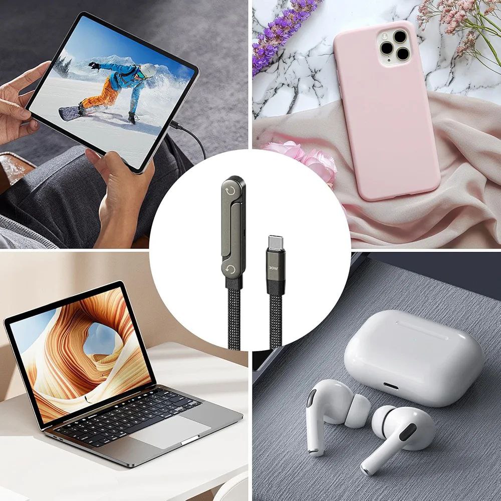 Cable Chargeur de téléphone invisible 2-en-1