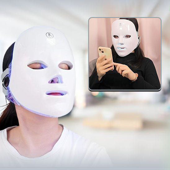 Masque facial LED USB thérapie de rajeunissement de la peau Anti-Acné