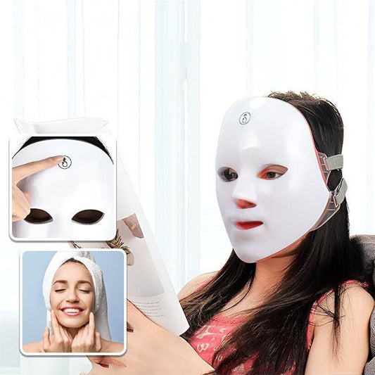 Masque facial LED USB thérapie de rajeunissement de la peau Anti-Acné