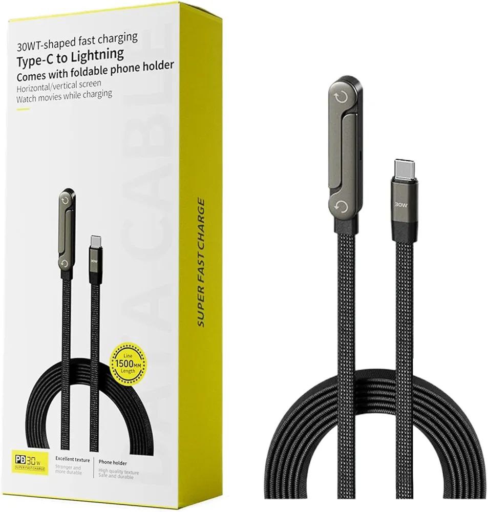 Cable Chargeur de téléphone invisible 2-en-1