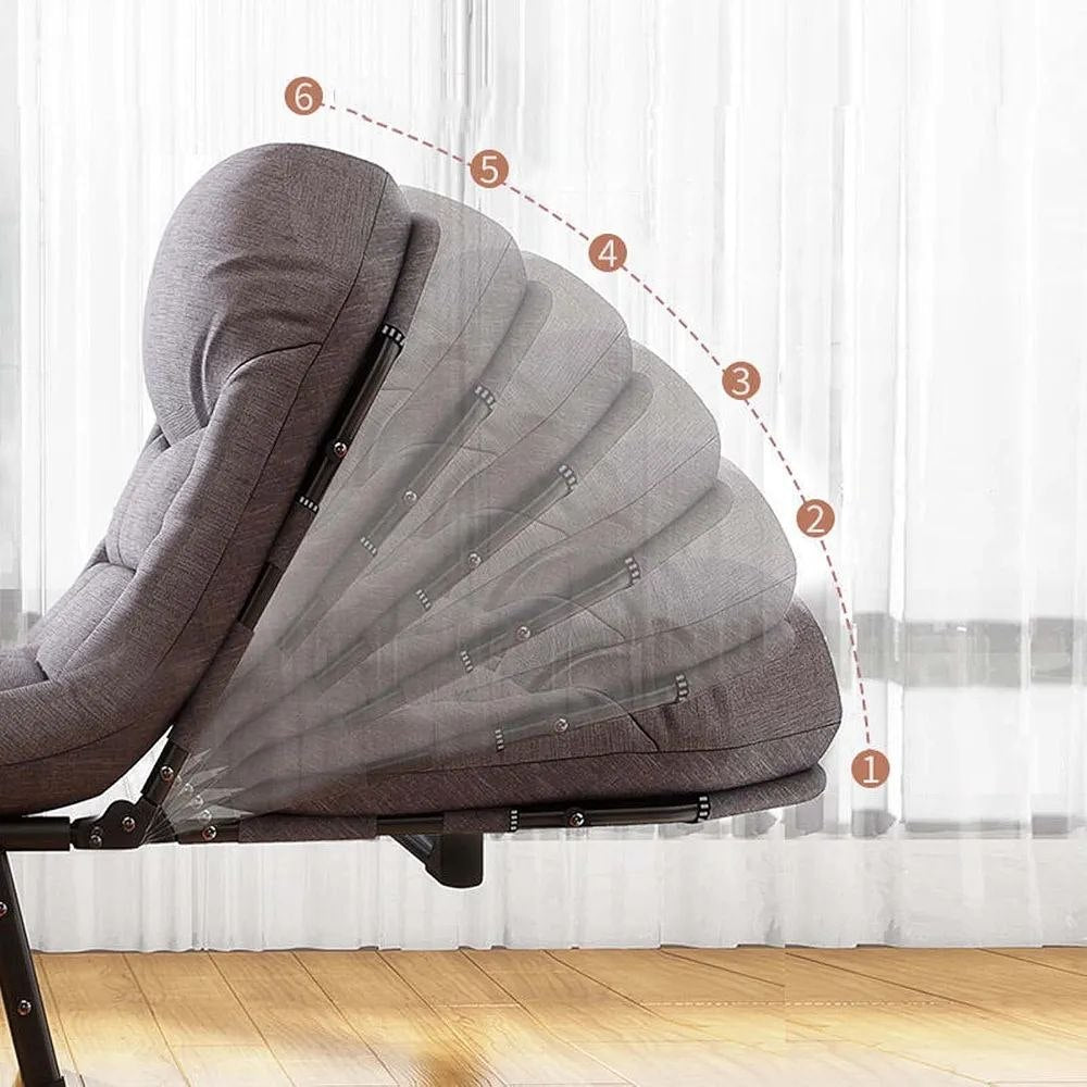 Lit Pliante de Camping inclinable Chaise Longue Pliante pour Jardin